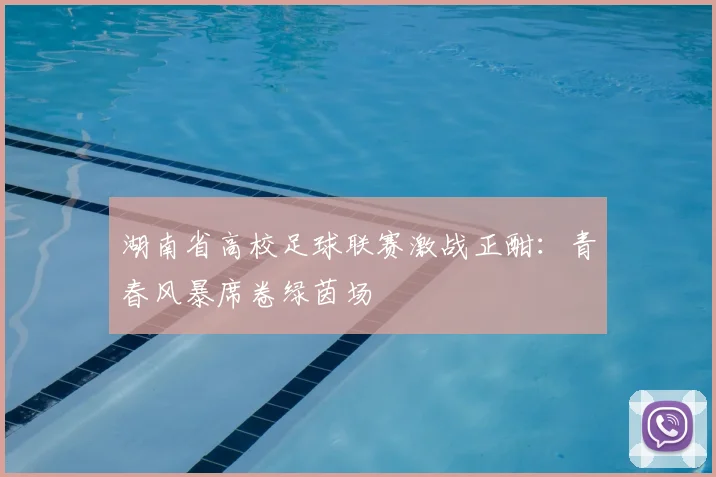 湖南省高校足球联赛激战正酣:青春风暴席卷绿茵场